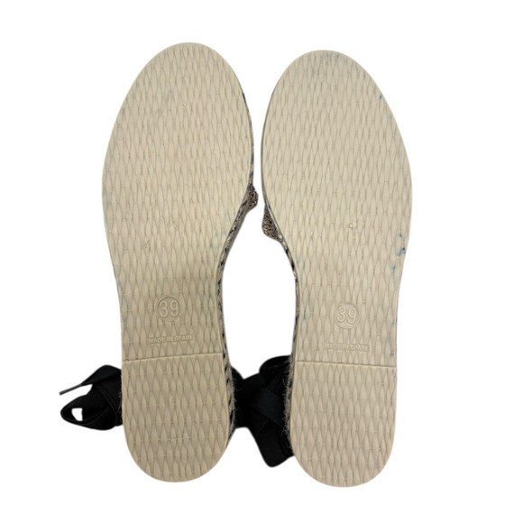 NIB! Free People Island Time Wrap Espadrilles Black/Tan - Size EU 39 / US 8.5 - Picture 11 of 12